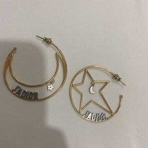 Dior gold hoops